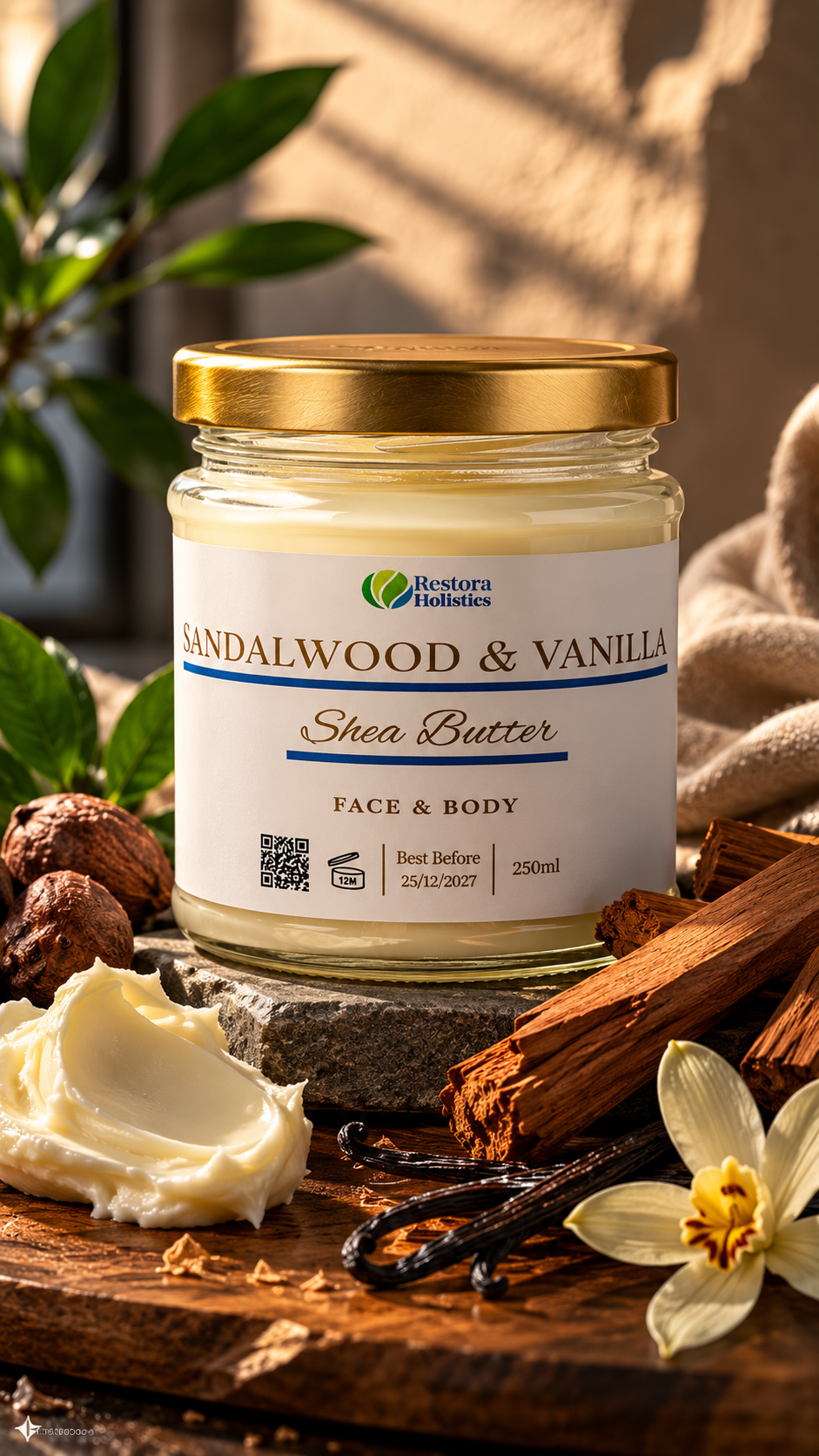 Men's Shea Butter | Sandalwood & Vanilla Body Butter