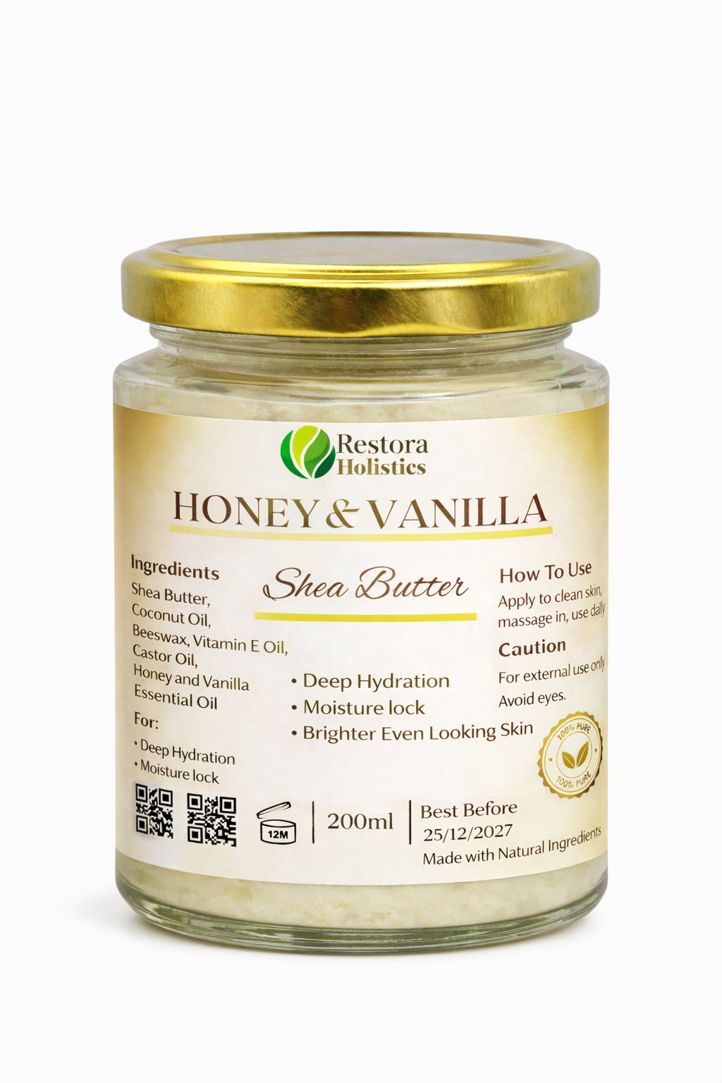 Shea Butter (Honey + Vanilla Scent)