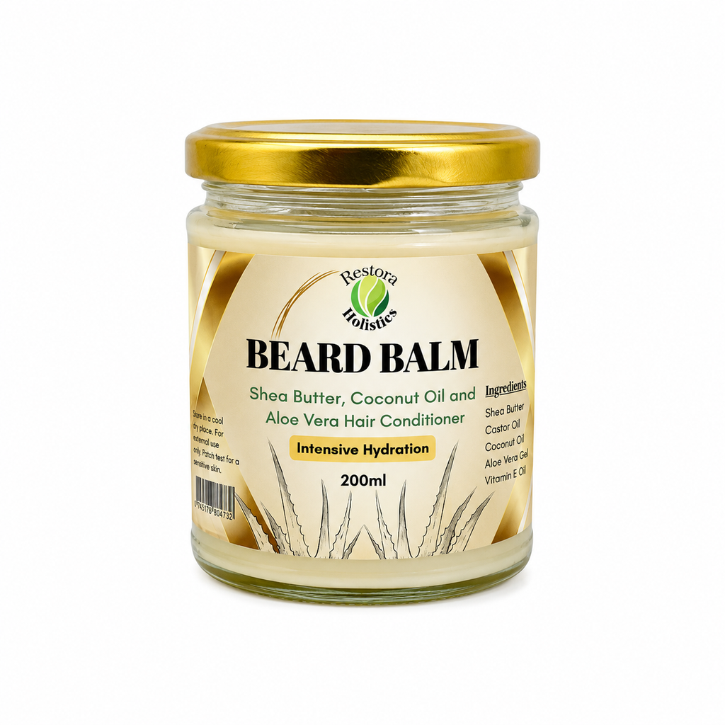  Natural Beard Balm – moisturising and styling balm for men's beard care – Restora Holistics

