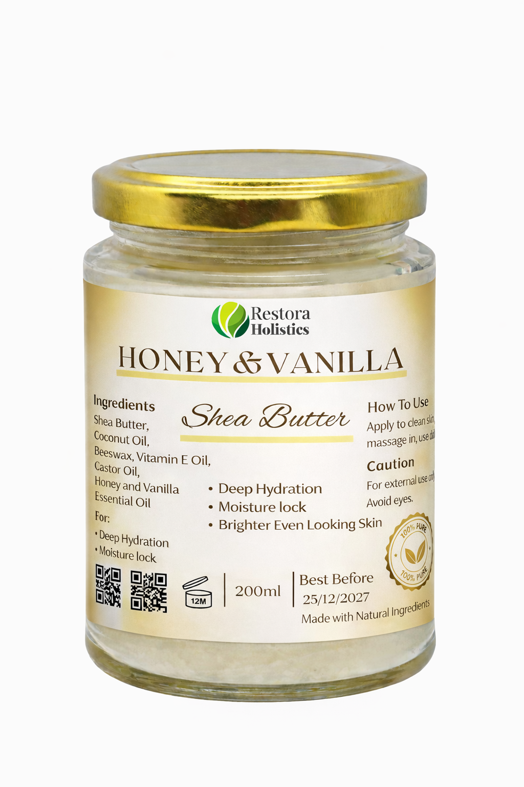 Shea Butter (Honey + Vanilla Scent)